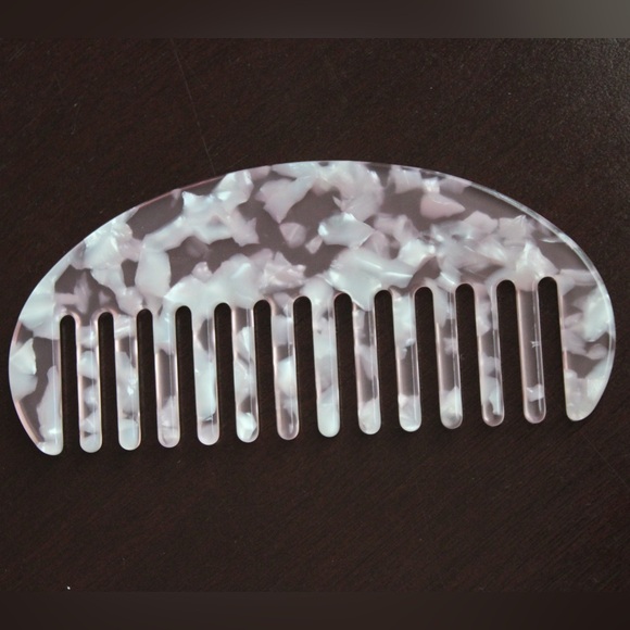 Beauty Bundle Jewelry Box Lip Mirror Travel Makeup Brushes Comb Set Pink Velour - Picture 10 of 11